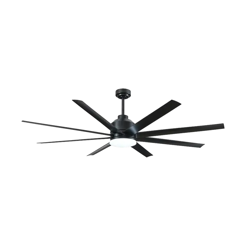 Tradicionalni stropni ventilator sa svjetlom u crnoj i tamnoj boji drveta Tradicionalni stropni ventilator sa svjetlom u crnoj i tamnoj boji drveta