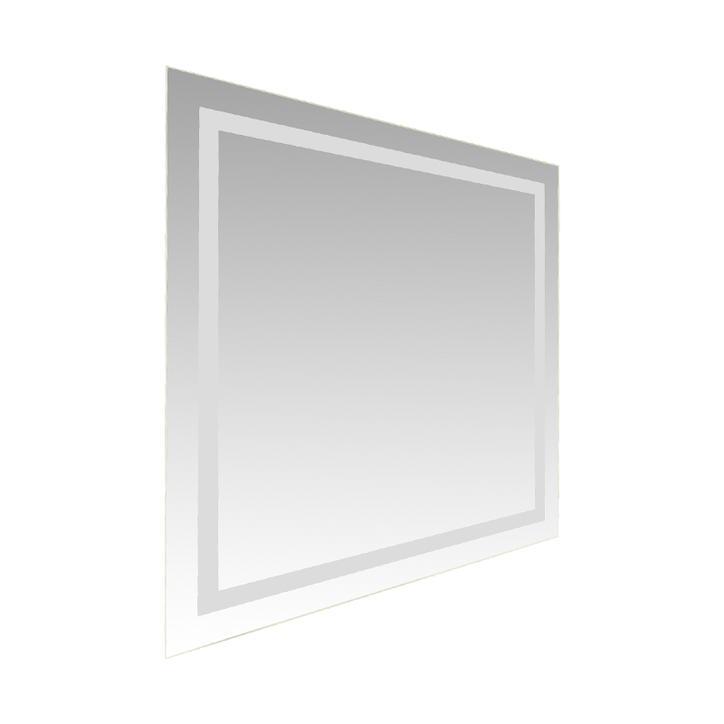 Kupaonsko ogledalo s LED pametnim zatamnjivanjem i pozadinskim osvjetljenjem od aluminijskog okvira